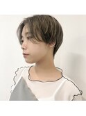 ハンサムショート×シアーベージュ