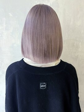 アルバム 渋谷パルコ(ALBUM) ラベンダーグレー_チェリーブラウンフェミニンロング_ba374892