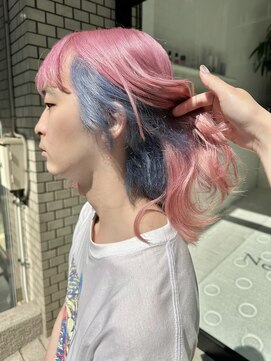 ニュート(Neut ) ペールピンク×ペールブルー/インナーカラー