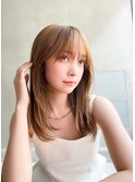 【ARTE表参道/青山】モテ髪ミディアム×ブリーチなし透明感