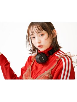 【韓国風】顔まわり小顔デザイン［吉祥寺/インナーカラー/ハイライト/髪質改善/ケアブリーチ/ボブ/ウルフ］