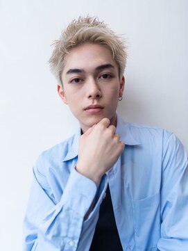 ハバナ 渋谷(HAVANA) 束感/金髪スパイキーショート/モテる短髪/ブリーチツーブロック