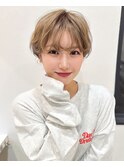 大人マッシュショート丸みショート黒髪ショートベリーショート