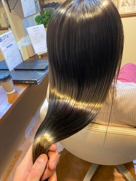 トムヘアーデザイン 香里園店(TOM HAIR DESIGN) 【同時施術可能】　艶カラー×髪質改善縮毛矯正
