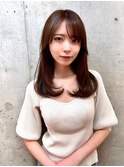 髪質改善トリートメントで叶う美髪ストレート　艶髪　前髪