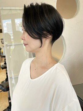 ヘアメイク シンズ レインボー(Hair Make SHIN'S RAINBOW) ショートボブ/大人巻き/ぷつっとボブ/ナチュラルモード/高松