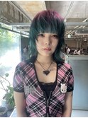 ピンクグリーンウルフ