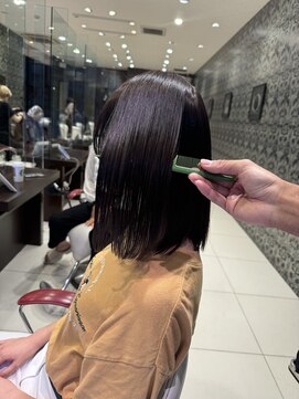 アース 大曽根店(HAIR&MAKE EARTH) ラベンダーカラー+髪質改善