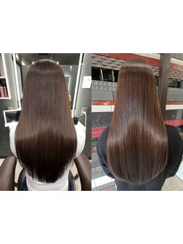 オーダーメイドの髪質改善◎まるで直毛のような潤いたっぷりの艶髪に仕上げます![問屋町/北長瀬駅/学割U24]