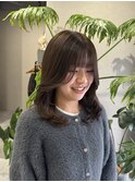 顔まわりレイヤー/オリーブカラー