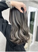 コントラスト極ハイライト☆グレーベージュ☆20代30代40代