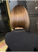 うる艶切りっぱなしボブ/大人かわいい/韓国スタイル
