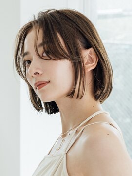 エリマ 武蔵小杉(elima) ショートボブ韓国丸みショートカットミルクティーベージュカラー