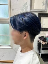 サンバイセライロ 千葉(SAN. by celilo)&nbsp;メンズブリーチ/ネイビーカラー/センターパート/関祐翔