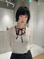 テクネ 天神大名(techne) 天神大名顔周りレイヤーカットミディアムボブタッセルボブパーマ