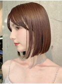 小顔似合わせカット+絹髪髪質改善ストレート