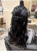 ふんわりハーフアップ×ロング