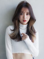 アリエッタ ギンザツー(ARIETTA GINZA2)&nbsp;レイヤーカット/顔まわりカット/アッシュブラウン