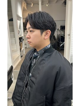 ニュアンスモード×センターパートスタイル