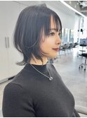 小顔ウルフ×顔周りレイヤー　ウルフカット　ショートウルフ