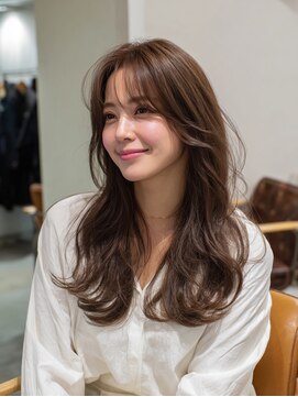 ハート 新子安店(HEART) 着物ヘア/ダークアッシュ/ミディアムレイヤーカット/新子安