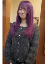 チャプター 問屋町(chapter)&nbsp;髪質改善顔まわりレイヤーカットワインレッドダブルカラー韓国