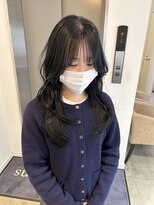 アヴァンスアンス 広島袋町店(AVANCE.ens)&nbsp;ash black / layer cut