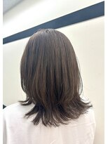 ペルメ(Per Me)&nbsp;くびれミディアムレイヤー　レイヤーボブ　ハニーベージュ