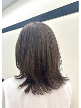 ペルメ(Per Me) くびれミディアムレイヤー レイヤーボブ ハニーベージュ