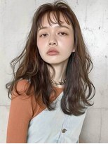 ヌフ(neuf) 顔周りレイヤー×透明感ブラウン 大人ロング【池袋】