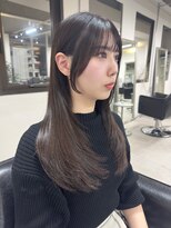 アンドカオマワリカットファム(Fann.)&nbsp;髪質改善　レイヤーカット　韓国風　神戸三宮元町　艶髪　顔周り