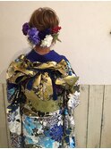 〔ange maco〕振袖×ショートボブ