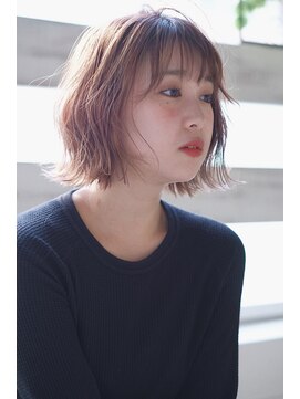 ヘアーアンドメイク シーク 八王子(HAIR&MAKE SeeK) 外ハネ ボブ ボブディ シースルーバング