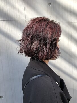 アリーズ シブヤ(ALLYS shibuya) ショコラピンク ミニボブ ヴェールカラー  ふわふわボブ