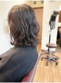 コテ巻き風デジタルパーマ