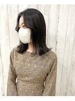 アトレ(attrait)&nbsp;＊鎖骨ロブ 外ハネ 大人可愛い グレージュ 天王寺美容室 大阪