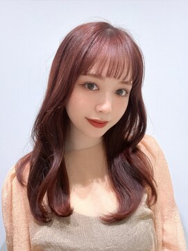 トローノ 栄(TRONO) 【TRONO 伊藤】20代30代◎韓国風くびれヘア/オン眉バング/ピンク