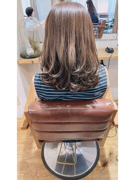 ヘアスペース リズム グリーン(Hair space Rizm green) シークレットハイライト×アッシュベージュ 30代40代50代60代