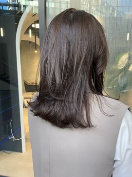 イワイナゴヤ(i i -IWAI NAGOYA-) アッシュグレー×ブラウン【ミディアムレイヤー】