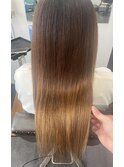 ブリーチ、縮毛矯正履歴でもツヤ髪！
