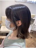 顔周りカットとギリギリ結べるレイヤーボブ