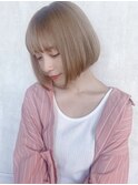 ハイトーンボブ/エレン池袋/小顔カット/似合わせカラー