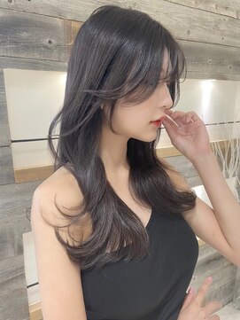 フォンズ(FONS) 艶髪大人くびれヘア黒髪ブルーブラック似合わせカットイメチェン