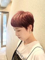 ロンド パルティール 大宮(Lond partir)&nbsp;カールセミディシアカラー姫カットダークアッシュショート