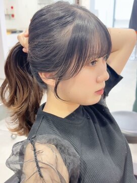 ビューエヒメ(VIEW EHIME) 大人カワイイ小顔になるワンレンネビージュ黒髪ボブルフ髪質改善