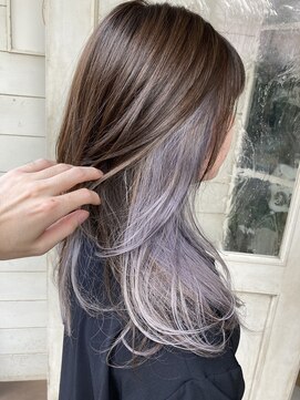 シェノン 赤羽店(CHAINON) ブリーチ2回ホワイトオーキッドカラーミディアムインナーカラー