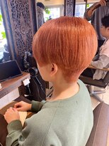 ヘアリゾート粋 ティガ 池袋店(tiga)&nbsp;ハンサムショートコーラルオレンジ