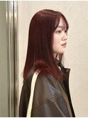 ブリーチなし/ボルドーカラー/暖色カラー/赤【shiho】