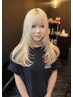 【星ランク☆☆指名限定】カット+ブリーチカラー+キューティクルTR→22000円