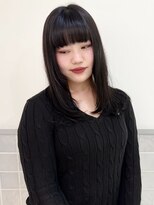 マアム ジー 明大前店(ma'am Zee) ロング×ブルーブラック